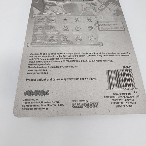 2004 MegaMan Jazwares Mini Action Figure Capcom Napalm Bomb Megaman 3 inch - Picture 7 of 8